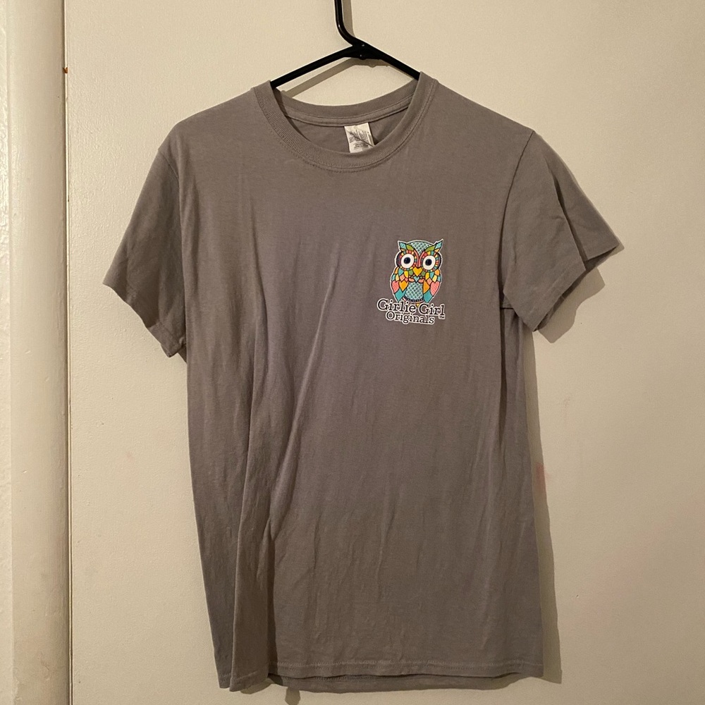 Grey girlie girl tee shirt